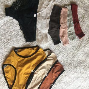 9 Pairs Adorable SHEIN panties, retro and lace